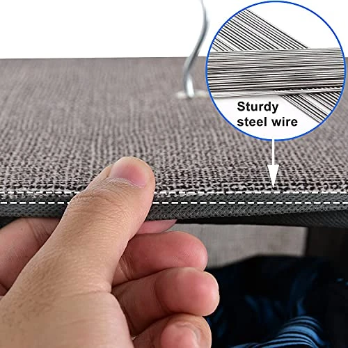 Coastal Rose Hanging Shoe Organizer For Closet, 20 Sections Hanging Closet Organizers And Storage Shelves, Space Saving Shoe Storage Rack Holder, Grey, 12''W×12''Dx 50''H 5 Coastal Rose Hanging Shoe Organizer For Closet, 20 Sections Hanging Closet Organizers And Storage Shelves, Space Saving Shoe Storage Rack Holder, Grey, 12''W×12''Dx 50''H - Image 5