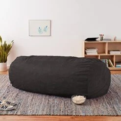 Chill Sack Bean Bag Chair Cover, 7-5-feet, Ultrafur - Charcoal -Safavieh Furniture 51ud7HKYc0L