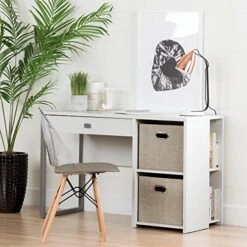 South Shore Annexe Eiffel Style Office Chair, Wood, Clear And Gray, 16D X 16.25W X 32.5H In -Safavieh Furniture 51uzLH9u6EL