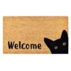 Calloway Mills AZ105001729 Kitty Korner Doormat, 17" X 29", Natural/Black