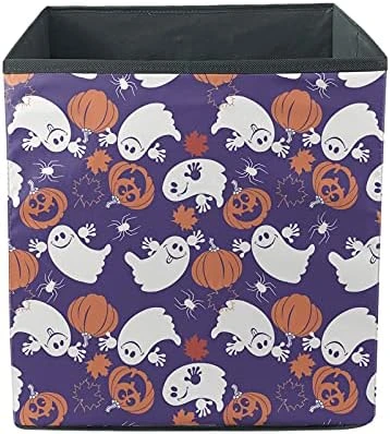 Dremagia Collapsible Storage Bin Box Large Open Toy Chest Cube Organizer, Boo Halloween 13 X 13 Inch 13 Dremagia Collapsible Storage Bin Box Large Open Toy Chest Cube Organizer, Boo Halloween 13 X 13 Inch - Image 13