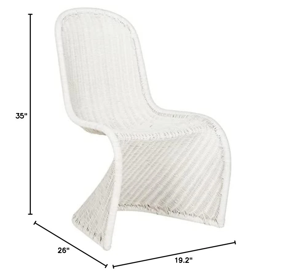 Safavieh Home Collection Tana Wicker Side Chair 2 Safavieh Home Collection Tana Wicker Side Chair - Image 2