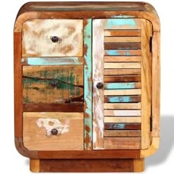 VidaXL Sideboard Coffee Bar Buffet Cabinet With Storage Console Table For Kitchen Dining Room Living Room Hallway Entryway Solid Wood Reclaimed -Safavieh Furniture 51wSo0R7hVL