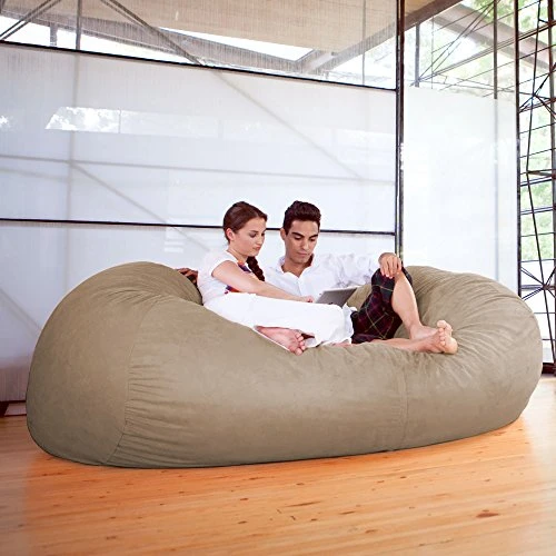 Jaxx 7 Foot Giant Bean Bag Sofa, Camel 1 Jaxx 7 Foot Giant Bean Bag Sofa, Camel
