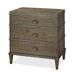 Beaumont Lane 3 Drawer Select Hardwood Solids Nightstand In Brown Eyed Girl