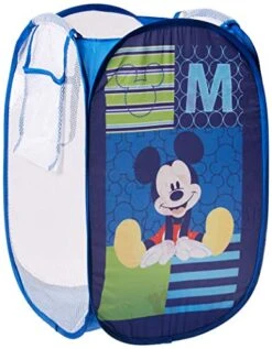 Disney Mickey Mouse Round Pop-Up Hamper, Grey/Black -Safavieh Furniture 51xPvQ3oy5L