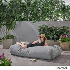 Christopher Knight Home 6 Foot Bean Bag, Charcoal 14 Christopher Knight Home 6 Foot Bean Bag, Charcoal -Safavieh Furniture 51xXd5uNoZL