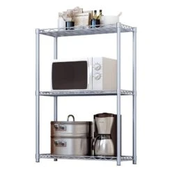 BAKEBUDS Organize Your Kitchen In Style 3-Tier Cabinet Rack - 22.04"x13.77"x31.49"! -Safavieh Furniture 51xnqConthL
