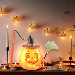 NAPCORE 1Pcs Halloween Pumpkin Bucket Portable Candy Bucket Children Pumpkin Bags For Halloween Party Supplies Orange Witch Newborn Padded Playmat -Safavieh Furniture 51yBp8QpizL