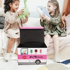 OUNONA Kids Bus Storage Box Collapsible Kids Toys Boxes Books Chest Organizer Cube Toy Bins Baskets Kids For Kids Boys Girls Nursery Playroom 13 OUNONA Kids Bus Storage Box Collapsible Kids Toys Boxes Books Chest Organizer Cube Toy Bins Baskets Kids For Kids Boys Girls Nursery Playroom -Safavieh Furniture 51yOnCETh1L