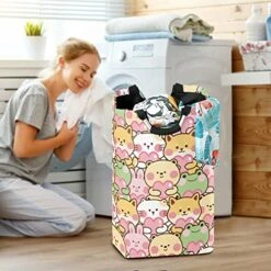 Kawaii Frog Rabbit Cat Dog Hold Hearts Laundry Basket Collapsible Large Clothes Hamper Nursery Storage Bin With Handle For Kids Room Bedroom Dorm Bathroom 8 Kawaii Frog Rabbit Cat Dog Hold Hearts Laundry Basket Collapsible Large Clothes Hamper Nursery Storage Bin With Handle For Kids Room Bedroom Dorm Bathroom -Safavieh Furniture 51yR6LchBTL