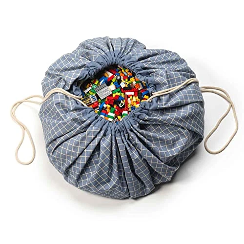 Play&Go Play & Go Organic Cotton Drawstring Play Mat Storage Bag - Kids Toy Storage Organizer - Storage Bag For Children, Large 55" Play Mat For Toddlers Toys And Bag For Storage - Blue 1 Play&Go Play & Go Organic Cotton Drawstring Play Mat Storage Bag - Kids Toy Storage Organizer - Storage Bag For Children, Large 55" Play Mat For Toddlers Toys And Bag For Storage - Blue