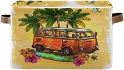 Oyihfvs Hippy Vintage Hamper Bus Surfboard Flowers Palm Trees Square Shelves Storage Basket Bin, Waterproof Laundry Hamper Bucket, Baby Nursery Organizer With Handles For Toys Clothes Room Closets 26 Oyihfvs Hippy Vintage Hamper Bus Surfboard Flowers Palm Trees Square Shelves Storage Basket Bin, Waterproof Laundry Hamper Bucket, Baby Nursery Organizer With Handles For Toys Clothes Room Closets -Safavieh Furniture 51yoBKLHCoS. AC