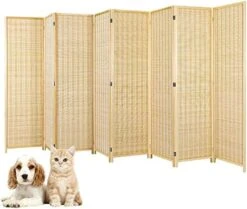 Bamboo Room Dividers And Folding Privacy Screens, 6 Panel Room Divider For Room Separation, Room Partitions And Dividers For Dressing Room Bedroom Office 5.6 Ft. Natural -Safavieh Furniture 51yssrfbNTL. AC