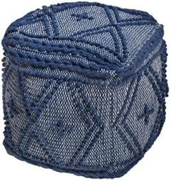 Christopher Knight Home Nina Large Square Casual Pouf, Boho, White Wool And Cotton -Safavieh Furniture 51z6IPVGFL. AC