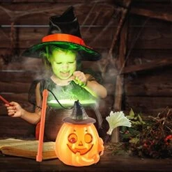 NAPCORE 1Pcs Halloween Pumpkin Bucket Portable Candy Bucket Children Pumpkin Bags For Halloween Party Supplies Orange Witch Newborn Padded Playmat -Safavieh Furniture 51z8pvEromL