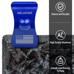 Aluminum Quilt Wall Hangers Quilt Hangers For Wall Hangings，Tapestry Hangers，Wall Hangers For Tapestry, Display Carpets, Rugs(Blue)