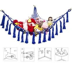 Toy Hammock For Stuffed Animals Hammock Corner, Macrame Toy Hammock, Hanging Stuffed Animal Storage Holder Teddy Bear Net Gifts For Kids Room -Safavieh Furniture 51zJd72UhTL