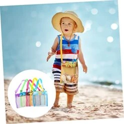 Hohopeti 5pcs Beach Bag Shoulder Tote Backpack Organizer Bags Beach Accessories For Kids Mesh Beach Bags And Mesh Beach Tote Bag Seashell Bag Seashell Storage Bag Creative Beach Bag Bag Net -Safavieh Furniture 51znvyibtlL