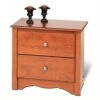 BOWERY HILL 2 Drawer Nightstand In Cherry