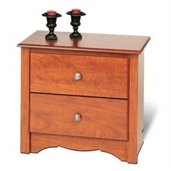 BOWERY HILL 2 Drawer Nightstand In Cherry