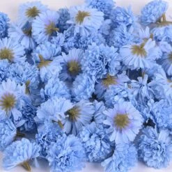 20PCs 5cm Silk Artificial Flowers Cheap Fake Flower Chrysanthemum Wedding Party Home Decoration Garden Table Decor Wreath Gift