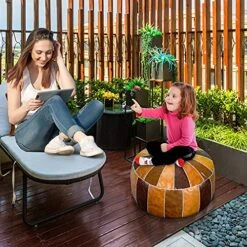 Bohepuffex Handmade Moroccan Pouf Foot Stool Round & Large Storage Cover Bohemian Style Ottoman An Exotic Décor For Living Room Bedroom Or Wedding Gifts Faux Leather Unstuffed Only Cover (color Block) 16 Bohepuffex Handmade Moroccan Pouf Foot Stool Round & Large Storage Cover Bohemian Style Ottoman An Exotic Décor For Living Room Bedroom Or Wedding Gifts Faux Leather Unstuffed Only Cover (color Block) -Safavieh Furniture 613vHXoQABS