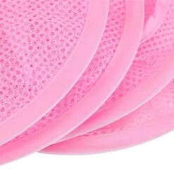 Adaman Hanging Mesh, Toy Hanging Storage Organizer - Space Saving Storage Bags, Toy Or Clothes Organizer, 3 Compartments (Pink) -Safavieh Furniture 617XpIq6nsL