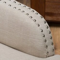 Christopher Knight Home Filmore Fabric Arm Chair, Light Beige -Safavieh Furniture 61CNYwm2moL