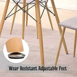 Round Table Glass Kitchen Dining Table Glass Dining Room Table Modern Style Round Leisure Coffee Table Office Coference Desk With Wood Legs For Kitchen Living Room (Round Table Glass) -Safavieh Furniture 61CaH8oeADL