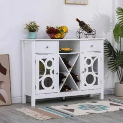 Erinnyees Freestanding Pantry, Floor Utility Storage Cabinet With Doors And Shelves, Pantry Cabinets Cupboard For Living Room Kitchen Hallway Bathroom, White -Safavieh Furniture 61EvdoZEUjL. AC