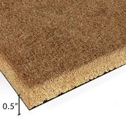 Barnyard Designs 'Oh Hello, See Ya' Doormat Welcome Mat For Outdoors, Large Front Door Entrance Mat, 30x17, Brown -Safavieh Furniture 61JGm5sYh3L