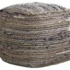 Signature Design By Ashley Absalom Hemp Pouf, 16 X 16 Inches, Multicolored