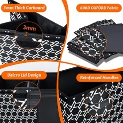 Extra Large Toy Box Chest For Boys Girls, Collapsible Sturdy Kids Storage Bins With Flip-Top Lid & Handles,Large Toy Box Chest Storage Organizer For Nursery,Playroom,Closet,Office 40.6"x14"x16.5" -Safavieh Furniture 61LHUFEeCAL