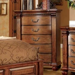 OPATHOME Bedroom Set, Queen, Oak -Safavieh Furniture 61QtdmPipnL
