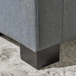 Christopher Knight Home Guernsey Fabric Storage Ottoman, Charcoal -Safavieh Furniture 61TEOe17jnL