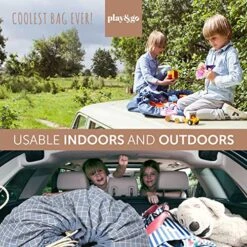 Play&Go Play & Go Organic Cotton Drawstring Play Mat Storage Bag - Kids Toy Storage Organizer - Storage Bag For Children, Large 55" Play Mat For Toddlers Toys And Bag For Storage - Blue 11 Play&Go Play & Go Organic Cotton Drawstring Play Mat Storage Bag - Kids Toy Storage Organizer - Storage Bag For Children, Large 55" Play Mat For Toddlers Toys And Bag For Storage - Blue -Safavieh Furniture 61WkwME0ajL