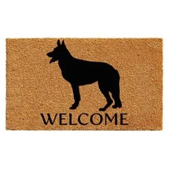 Calloway Mills 102982436 German Shepherd Doormat, 24" X 36", Natural/Black