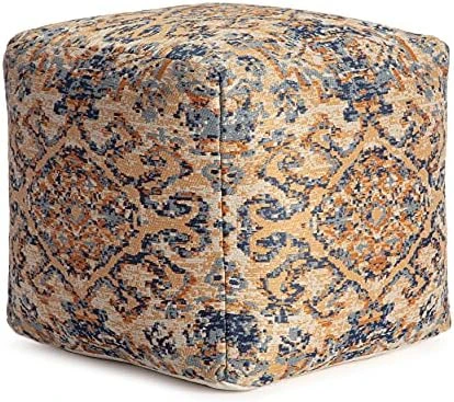 Anji Mountain Square Pouf , 22" X 22" X 17", Gray 10 Anji Mountain Square Pouf , 22" X 22" X 17", Gray - Image 10