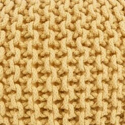 Artistic Weavers McIntosh Cotton Knitted Round Pouf 14"H X 20"W X 20"D,Saffron 18 Artistic Weavers McIntosh Cotton Knitted Round Pouf 14"H X 20"W X 20"D,Saffron -Safavieh Furniture 61gAr6N5JoL