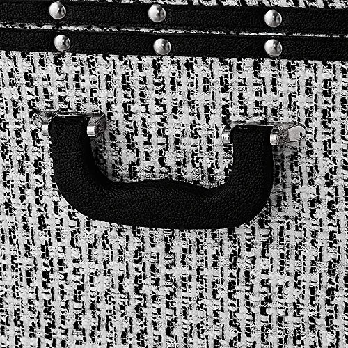 Texture® Brand Trunk - White Threaded Black 2 Texture® Brand Trunk - White Threaded Black - Image 2
