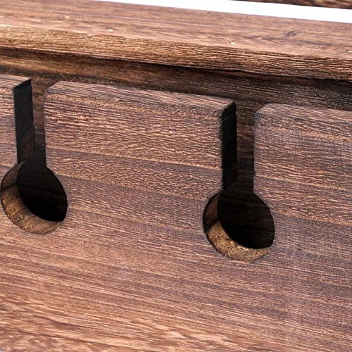 Wall Mounted Wine Rack And Glass Holder - Hanging Bottle & Glass Rack - 6 Bottles & Stemware Glass Organizer For Kitchen, Bar, Or Home 5 Wall Mounted Wine Rack And Glass Holder - Hanging Bottle & Glass Rack - 6 Bottles & Stemware Glass Organizer For Kitchen, Bar, Or Home - Image 5