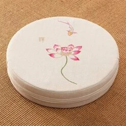 Chickle Round Cushion Thicken Futon Floor Pillows Living Room Bedroom Meditation Cushion Beige Lotus 1 15.7"x15.7"x3.9" 18 Chickle Round Cushion Thicken Futon Floor Pillows Living Room Bedroom Meditation Cushion Beige Lotus 1 15.7"x15.7"x3.9" -Safavieh Furniture 61uO5JoHC1L. AC