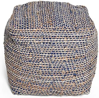 Christopher Knight Home Abella Fabric Pouf, Aqua 10 Christopher Knight Home Abella Fabric Pouf, Aqua - Image 10